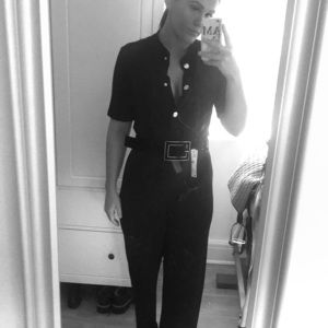 NWT - Zara Black jumpsuit Size M w/gold buttons.